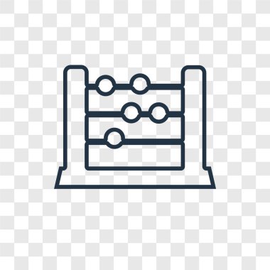 modaya uygun bir tasarım tarzı Abacus simgesi. Abaküs simgesi üzerinde şeffaf arka plan izole. Abaküs vektör simgesi basit ve modern düz simgesi web sitesi, mobil, logo, app, UI. Abaküs simge vektör çizim, Eps10.