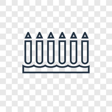 modaya uygun bir tasarım tarzı kalem simgesini. pastel boya simgesi üzerinde şeffaf arka plan izole. pastel boya vektör simgesi basit ve modern düz simgesi web sitesi, mobil, logo, app, UI. pastel boya simge vektör çizim, Eps10.