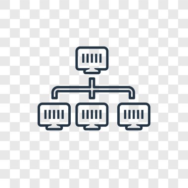 Ağ simgesini modaya uygun bir tasarım tarzı. Ağ simgesini şeffaf arka plan üzerinde izole. lan vektör simgesi basit ve modern düz simgesi web sitesi, mobil, logo, app, UI. lan simge vektör çizim, Eps10.