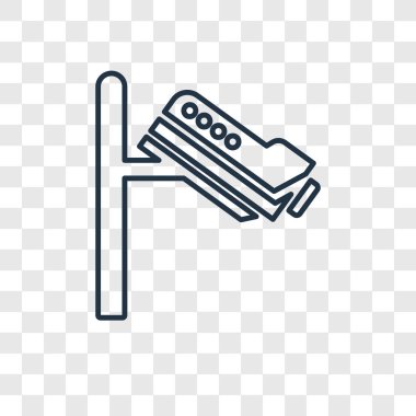 modaya uygun bir tasarım tarzı CCTV simgesi. cctv simgesi üzerinde şeffaf arka plan izole. CCTV vektör simgesi basit ve modern düz simgesi web sitesi, mobil, logo, app, UI. CCTV simge vektör çizim, Eps10.