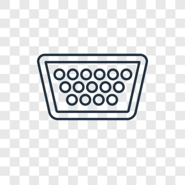 modaya uygun bir tasarım tarzı VGA simgesi. vga simgesi üzerinde şeffaf arka plan izole. VGA vektör simgesi basit ve modern düz simgesi web sitesi, mobil, logo, app, UI. VGA simge vektör çizim, Eps10.