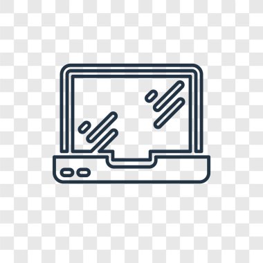 modaya uygun bir tasarım tarzı MacBook simgesi. saydam arka plan üzerinde izole macbook simgesi. MacBook vektör simgesi basit ve modern düz simgesi web sitesi, mobil, logo, app, UI. MacBook simge vektör çizim, Eps10.