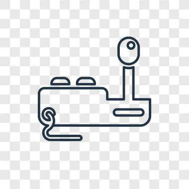 modaya uygun bir tasarım tarzı oyun çubuğu simgesi. oyun çubuğu simgesini şeffaf arka plan üzerinde izole. oyun çubuğu vektör simgesi basit ve modern düz simgesi web sitesi, mobil, logo, app, UI. oyun çubuğu simge vektör çizim, Eps10.