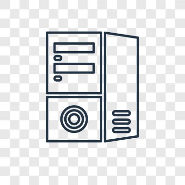 modaya uygun bir tasarım tarzı bilgisayar kutsal kişilerin resmi. bilgisayar kutsal kişilerin resmi saydam arka plan izole. Bilgisayar vektör simgesi basit ve modern düz simgesi web sitesi, mobil, logo, app, UI. bilgisayar simge vektör çizim, Eps10.