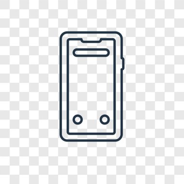 modaya uygun bir tasarım tarzı Smartphone simgesi. saydam arka plan üzerinde izole smartphone simgesi. akıllı telefon vektör simgesi basit ve modern düz simgesi web sitesi, mobil, logo, app, UI. Smartphone simge vektör çizim, Eps10.