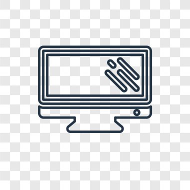 modaya uygun bir tasarım tarzı televizyon simgesi. televizyon simgesi üzerinde şeffaf arka plan izole. televizyon vektör simgesi basit ve modern düz simgesi web sitesi, mobil, logo, app, UI. televizyon simge vektör çizim, Eps10.