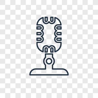 modaya uygun bir tasarım tarzı mikrofon simgesi. saydam arka plan üzerinde izole mikrofon simgesi. mikrofon vektör simgesi basit ve modern düz simgesi web sitesi, mobil, logo, app, UI. mikrofon simge vektör çizim, Eps10.