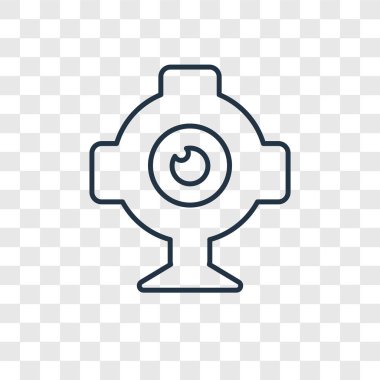modaya uygun bir tasarım tarzı Webcam kutsal kişilerin resmi. webcam kutsal kişilerin resmi saydam arka plan izole. Webcam vektör simgesi basit ve modern düz simgesi web sitesi, mobil, logo, app, UI. Webcam simge vektör çizim, Eps10.