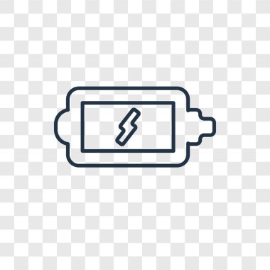 modaya uygun bir tasarım tarzı şarj pil simgesi. şarj pil simgesi üzerinde şeffaf arka plan izole. pil vektör simgesi basit ve modern düz simgesi web sitesi, mobil, logo, app, şarj UI. pil simgesi vektör çizim, Eps10 şarj.