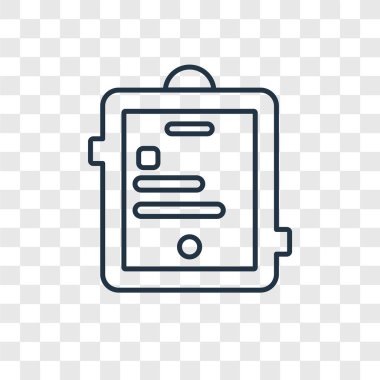 modaya uygun bir tasarım tarzı Tablet simgesi. saydam arka plan üzerinde izole tablet simgesi. Tablet vektör simgesi basit ve modern düz simgesi web sitesi, mobil, logo, app, UI. Tablet simge vektör çizim, Eps10.