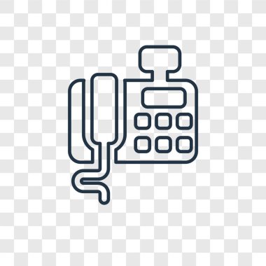 modaya uygun bir tasarım tarzı telefon simgesi. telefon simgesini şeffaf arka plan üzerinde izole. telefon vektör simgesi basit ve modern düz simgesi web sitesi, mobil, logo, app, UI. telefon simge vektör çizim, Eps10.