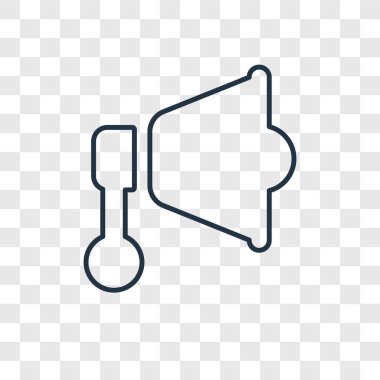 modaya uygun bir tasarım tarzı megafon simgesi. saydam arka plan üzerinde izole megafon simgesi. Megafon vektör simgesi basit ve modern düz simgesi web sitesi, mobil, logo, app, UI. megafon simge vektör çizim, Eps10.