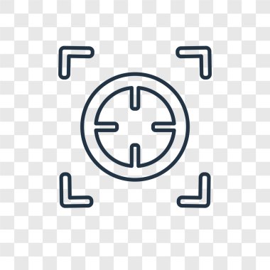 modaya uygun bir tasarım tarzı odak simgesi. saydam arka plan üzerinde izole odak simgesi. odak vektör simgesi basit ve modern düz simgesi web sitesi, mobil, logo, app, UI. odak simge vektör çizim, Eps10.