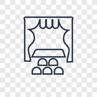 modaya uygun bir tasarım tarzı sahne simgesi. saydam arka plan üzerinde izole sahne simgesi. sahne vektör simgesi basit ve modern düz simgesi web sitesi, mobil, logo, app, UI. sahne simge vektör çizim, Eps10.