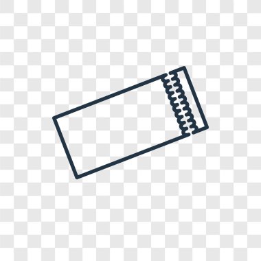 modaya uygun bir tasarım tarzı bilet simgesi. saydam arka plan üzerinde izole bilet simgesi. Bilet vektör simgesi basit ve modern düz simgesi web sitesi, mobil, logo, app, UI. Bilet simge vektör çizim, Eps10.