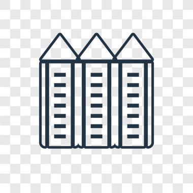 modaya uygun bir tasarım tarzı Silo simgesi. silo simgesi üzerinde şeffaf arka plan izole. Silo vektör simgesi basit ve modern düz simgesi web sitesi, mobil, logo, app, UI. Silo simge vektör çizim, Eps10.