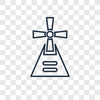 modaya uygun bir tasarım tarzı yel değirmeni simgesi. yel değirmeni simgesi üzerinde şeffaf arka plan izole. yel değirmeni vektör simgesi basit ve modern düz simgesi web sitesi, mobil, logo, app, UI. yel değirmeni simge vektör çizim, Eps10.
