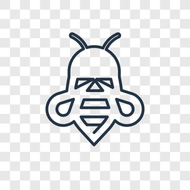 modaya uygun bir tasarım tarzı arı simgesi. arı simgesi üzerinde şeffaf arka plan izole. arı vektör simgesi basit ve modern düz simgesi web sitesi, mobil, logo, app, UI. arı simge vektör çizim, Eps10.