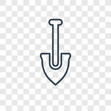 modaya uygun bir tasarım tarzı kürek simgesi. saydam arka plan üzerinde izole kürek simgesi. vektör simgesi basit ve modern düz simgesi web sitesi, mobil, logo, app, kürek UI. kürek simge vektör çizim, Eps10.