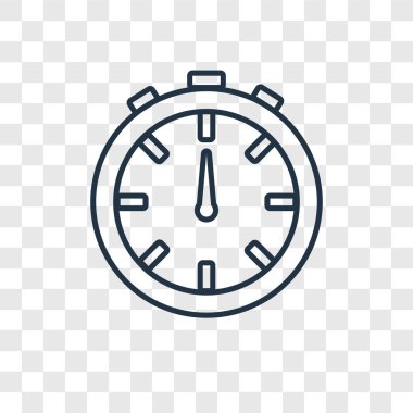 modaya uygun bir tasarım tarzı kronometre simgesi. kronometre simgesi üzerinde şeffaf arka plan izole. Kronometre vektör simgesi basit ve modern düz simgesi web sitesi, mobil, logo, app, UI. Kronometre simge vektör çizim, Eps10.