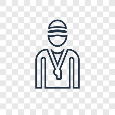 modaya uygun bir tasarım tarzı koç simgesi. Koç simgesi üzerinde şeffaf arka plan izole. Koç vektör simgesi basit ve modern düz simgesi web sitesi, mobil, logo, app, UI. Koç simge vektör çizim, Eps10.