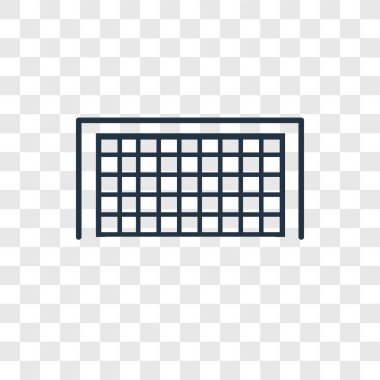 futbol gol simgesi modaya uygun bir tasarım tarzı. futbol gol simgesi üzerinde şeffaf arka plan izole. futbol gol vektör simgesi basit ve modern düz simgesi web sitesi, mobil, logo, app, UI. futbol gol simge vektör çizim, Eps10.