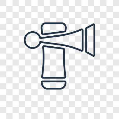 modaya uygun bir tasarım tarzı trompet simgesi. saydam arka plan üzerinde izole trompet simgesi. trompet vektör simgesi basit ve modern düz simgesi web sitesi, mobil, logo, app, UI. Trompet simge vektör çizim, Eps10.