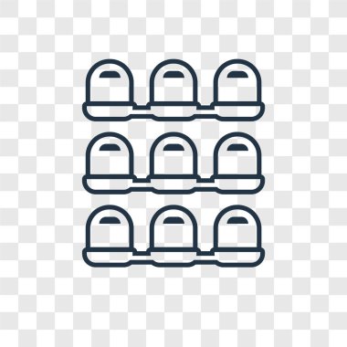 koltuk simge modaya uygun bir tasarım tarzı. saydam arka plan üzerinde izole koltuk simge. koltuk simgesi basit vektör ve modern düz UI uygulaması, web sitesi, mobil, logo, sembol. koltuk simge vektör çizim, Eps10.