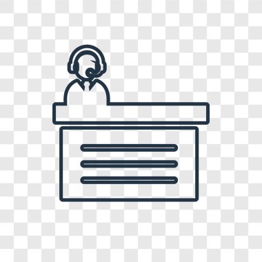 modaya uygun bir tasarım tarzı yorumcu simgesi. saydam arka plan üzerinde izole yorumcu simgesi. yorumcu vektör simgesi basit ve modern düz simgesi web sitesi, mobil, logo, app, UI. yorumcu simge vektör çizim, Eps10.