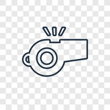 modaya uygun bir tasarım tarzı düdük simgesi. saydam arka plan üzerinde izole düdük simgesi. vektör simgesi basit ve modern düz simgesi web sitesi, mobil, logo, app, ıslık UI. düdük simge vektör çizim, Eps10.