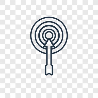 modaya uygun bir tasarım tarzı okçuluk simgesi. Okçuluk simgesi üzerinde şeffaf arka plan izole. Okçuluk vektör simgesi basit ve modern düz simgesi web sitesi, mobil, logo, app, UI. Okçuluk simge vektör çizim, Eps10.