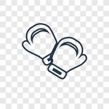 modaya uygun bir tasarım tarzı boks eldivenleri simgesi. boks eldivenleri simgesi üzerinde şeffaf arka plan izole. boks eldivenleri simgesi basit vektör ve modern düz UI uygulaması, web sitesi, mobil, logo, sembol. boks eldivenleri simge vektör çizim, Eps10.