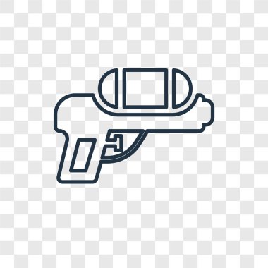 modaya uygun bir tasarım tarzı su tabancası simgesi. su tabancası simgesi üzerinde şeffaf arka plan izole. su tabancası vektör simgesi basit ve modern düz simgesi web sitesi, mobil, logo, app, UI. su tabancası simge vektör çizim, Eps10.