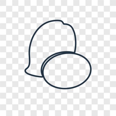 modaya uygun bir tasarım tarzı Mango simgesi. mango simgesi üzerinde şeffaf arka plan izole. Mango vektör simgesi basit ve modern düz simgesi web sitesi, mobil, logo, app, UI. Mango simge vektör çizim, Eps10.