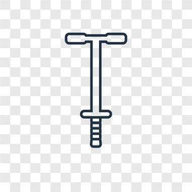 modaya uygun bir tasarım tarzı pogo stick simgesi. pogo stick simgesi üzerinde şeffaf arka plan izole. pogo stick vektör simgesi basit ve modern düz simgesi web sitesi, mobil, logo, app, UI. pogo stick simge vektör çizim, Eps10.
