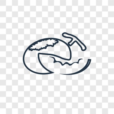 modaya uygun bir tasarım tarzı kavun simgesi. saydam arka plan üzerinde izole kavun simgesi. kavun vektör simgesi basit ve modern düz simgesi web sitesi, mobil, logo, app, UI. kavun simge vektör çizim, Eps10.