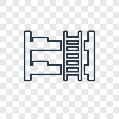modaya uygun bir tasarım tarzı ranza simgesi. saydam arka plan üzerinde izole ranza simgesi. ranza vektör simgesi basit ve modern düz simgesi web sitesi, mobil, logo, app, UI. ranza simge vektör çizim, Eps10.