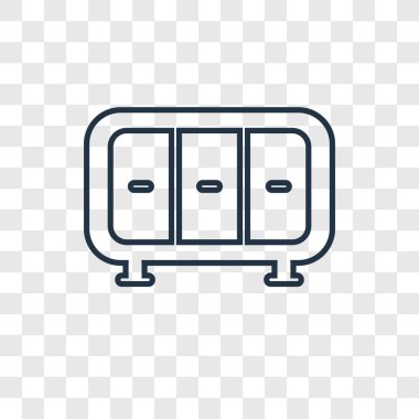 modaya uygun bir tasarım tarzı gardırop simgesi. saydam arka plan üzerinde izole gardırop simgesi. dolap vektör simgesi basit ve modern düz simgesi web sitesi, mobil, logo, app, UI. dolap simge vektör çizim, Eps10.