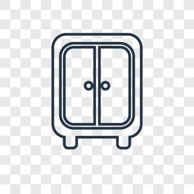 modaya uygun bir tasarım tarzı dolap simgesi. dolap simgesi üzerinde şeffaf arka plan izole. dolap vektör simgesi basit ve modern düz simgesi web sitesi, mobil, logo, app, UI. dolap simge vektör çizim, Eps10.