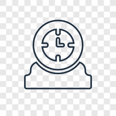 saat simgesi modaya uygun bir tasarım tarzı. saat simgesi üzerinde şeffaf arka plan izole. Saat vektör simgesi basit ve modern düz simgesi web sitesi, mobil, logo, app, UI. simge vektör çizim, Eps10 saat.