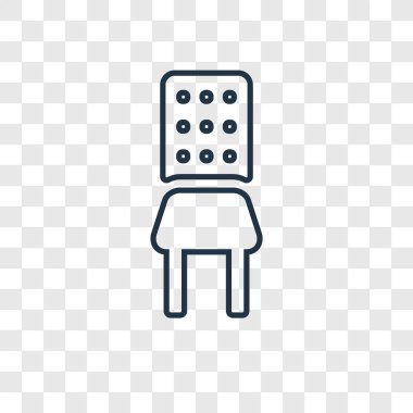 sandalye simge modaya uygun bir tasarım tarzı. saydam arka plan üzerinde izole sandalye simge. sandalye vektör simgesi basit ve modern düz simgesi web sitesi, mobil, logo, app, UI. sandalye simge vektör çizim, Eps10.