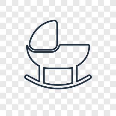 modaya uygun bir tasarım tarzı beşik simgesi. saydam arka plan üzerinde izole beşik simgesi. beşik vektör simgesi basit ve modern düz simgesi web sitesi, mobil, logo, app, UI. beşik simge vektör çizim, Eps10.