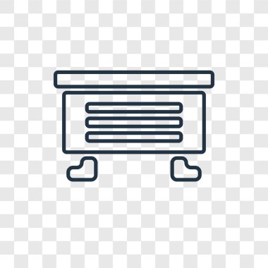 modaya uygun bir tasarım tarzı şifoniyer simgesi. saydam arka plan üzerinde izole şifoniyer simgesi. şifoniyer vektör simgesi basit ve modern düz simgesi web sitesi, mobil, logo, app, UI. şifoniyer simge vektör çizim, Eps10.