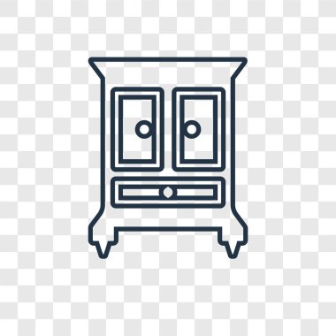 modaya uygun bir tasarım tarzı gardırop simgesi. saydam arka plan üzerinde izole gardırop simgesi. dolap vektör simgesi basit ve modern düz simgesi web sitesi, mobil, logo, app, UI. dolap simge vektör çizim, Eps10.