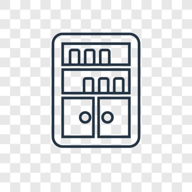 modaya uygun bir tasarım tarzı kitaplık simgesi. Kitaplık simgesi üzerinde şeffaf arka plan izole. Kitaplık vektör simgesi basit ve modern düz simgesi web sitesi, mobil, logo, app, UI. Kitaplık simge vektör çizim, Eps10.