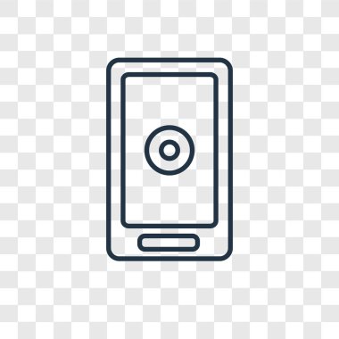 modaya uygun bir tasarım tarzı Smartphone simgesi. saydam arka plan üzerinde izole smartphone simgesi. akıllı telefon vektör simgesi basit ve modern düz simgesi web sitesi, mobil, logo, app, UI. Smartphone simge vektör çizim, Eps10.