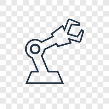 modaya uygun bir tasarım tarzı robot simgesi. robot simgesi üzerinde şeffaf arka plan izole. Robot vektör simgesi basit ve modern düz simgesi web sitesi, mobil, logo, app, UI. Robot simge vektör çizim, Eps10.