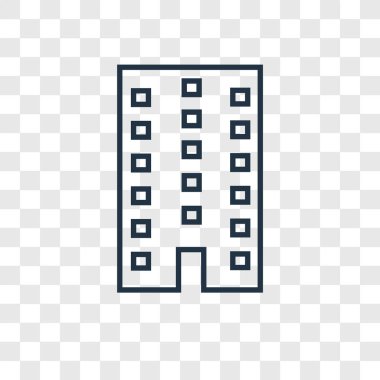 modaya uygun bir tasarım tarzı bina simgesini. saydam arka plan üzerinde izole simgesi bina. vektör simgesi basit ve modern düz simgesi web sitesi, mobil, logo, app, bina UI. simge vektör çizim, Eps10 bina.