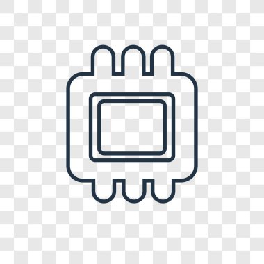 modaya uygun bir tasarım tarzı çip simgesi. saydam arka plan üzerinde izole çip simgesi. çip vektör simgesi basit ve modern düz simgesi web sitesi, mobil, logo, app, UI. çip simge vektör çizim, Eps10.