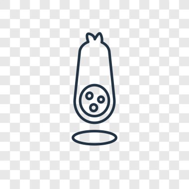 modaya uygun bir tasarım tarzı salam simgesi. Salam simgesi üzerinde şeffaf arka plan izole. Salam vektör simgesi basit ve modern düz simgesi web sitesi, mobil, logo, app, UI. Salam simge vektör çizim, Eps10.